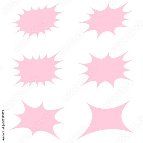 6種類のトゲトゲの吹き出し