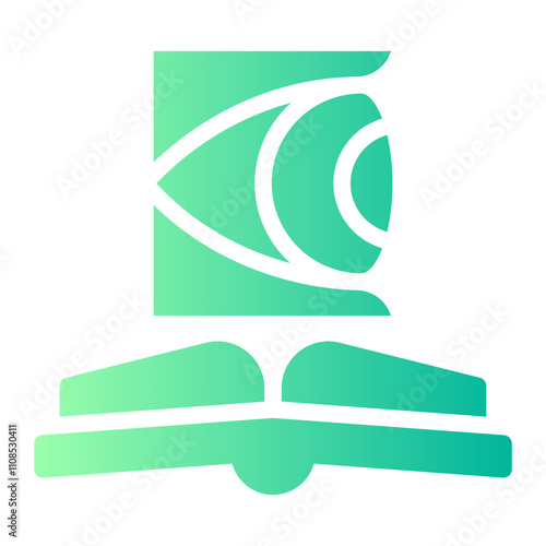 opthalmologist book gradient icon
