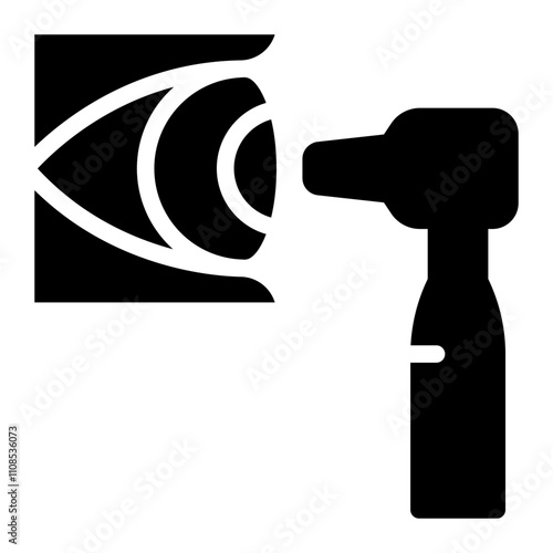 otoscope glyph icon