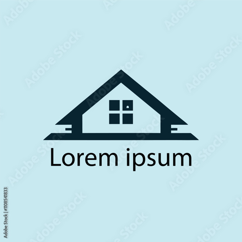 Home leaf logo design template