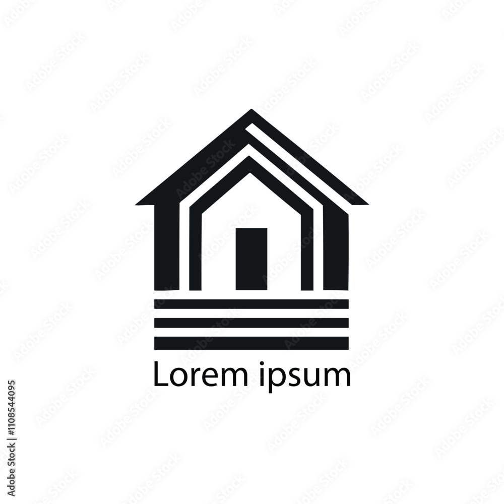 Home leaf logo design template Home leaf logo design template