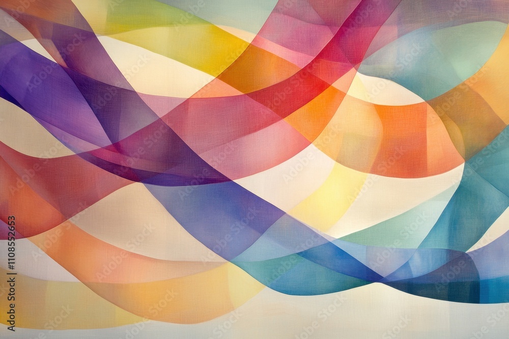 Fototapeta premium Abstract Colorful Swirls: A Symphony of Hues and Textures in Fluid Motion