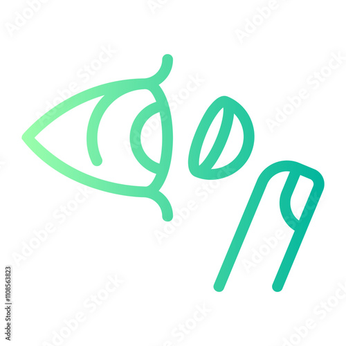 contact lens gradient icon