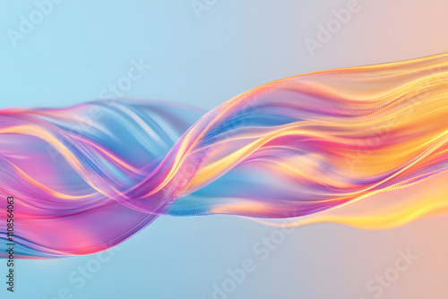 Wallpaper Mural Colorful abstract flowing wave design with vibrant gradients, symbolizing motion, energy, and creativity, perfect for digital art, branding, technology, and modern graphic concepts Torontodigital.ca