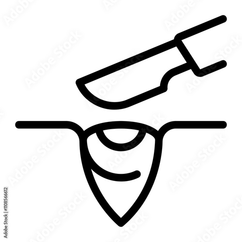 eye surgery line icon