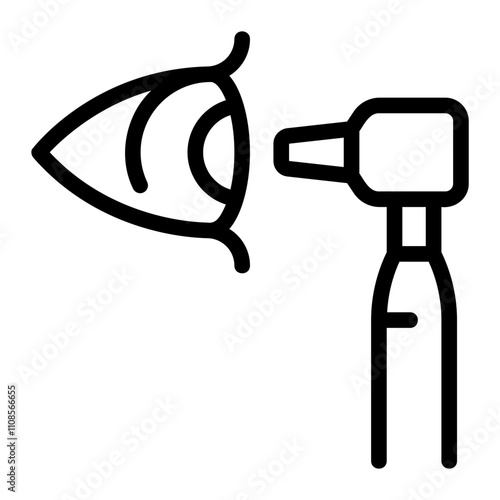 otoscope line icon