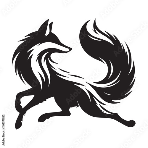 Photography Fox icon silhouette isolated vector images of wild animals