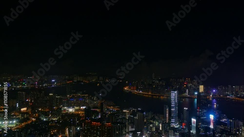 Wallpaper Mural  4K Time lapse Building and the skyline of Hong Kong city
 Torontodigital.ca