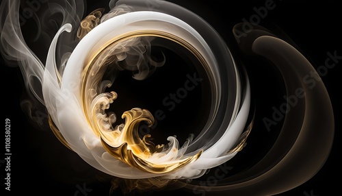 a black background with a gold circle that says  gold .