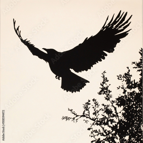 Bald Eagle Swooping to Catch Fish in Rushing River