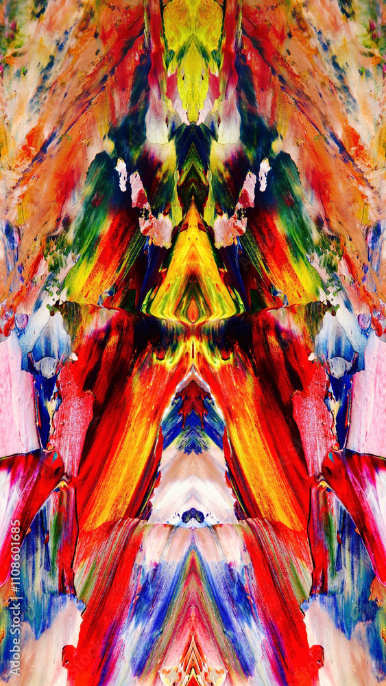 Fototapeta premium Abstract art background . Hand painting artwork on canvas .