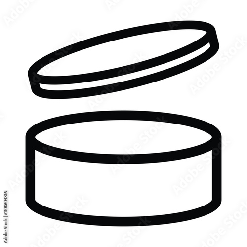 Cosmetic product box icon vector on white background