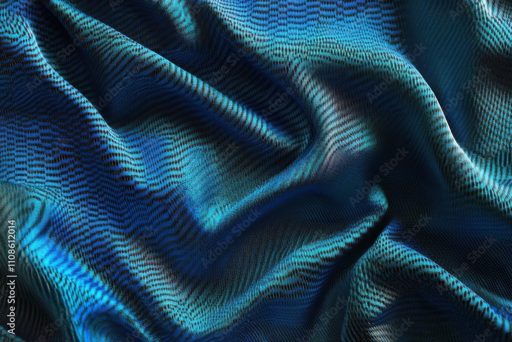 custom made wallpaper toronto digitalTextured blue fabric in soft environment