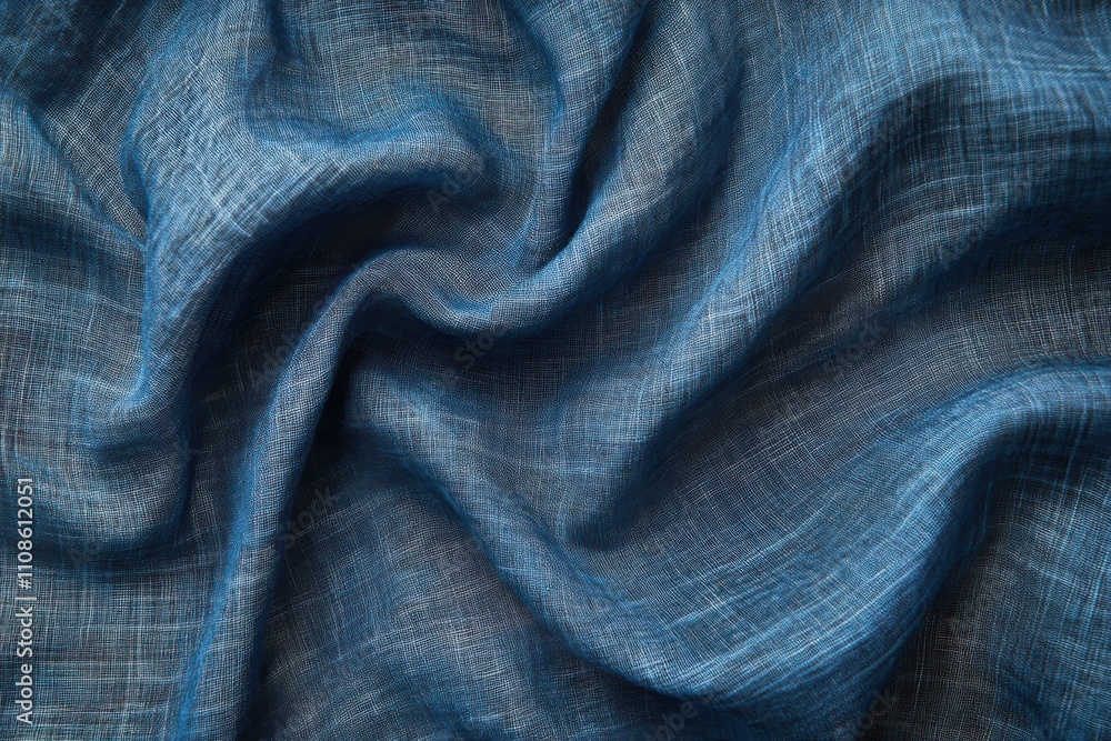 Fototapeta premium Linen fabric texture close-up home textile photography indoor macro material quality