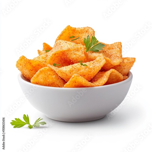 Macro Shot of Delicious Slovak Haluky Potato Dumplings on White Background photo