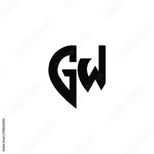 Free Download GW monogram logo design letter text name symbol monochrome logotype alphabet character simple logo - GFXLoad