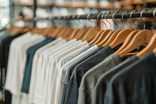 Wallpaper Mural A rack of clothes with a variety of colors and styles Torontodigital.ca