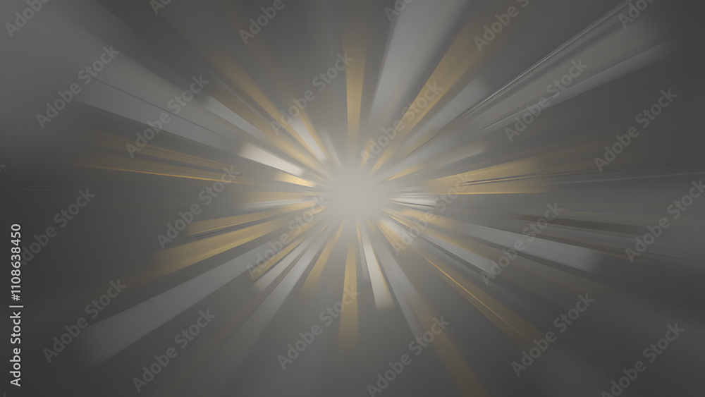 Fototapeta premium Original name(s): Abstract background with radial motion blur in white and yellow tones on a dark gray background