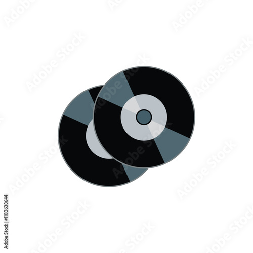 CD or DVD Icon, Vector CD or DVD icon