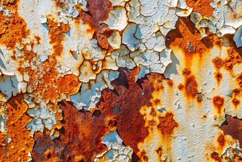 Rusty Metal Texture, Urban Exploration, Chipped Paint photo