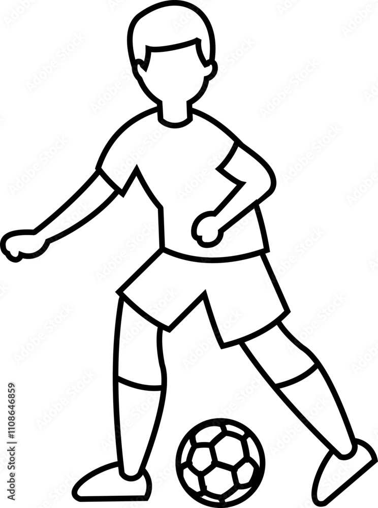 Football Player Outline Football Player Outline