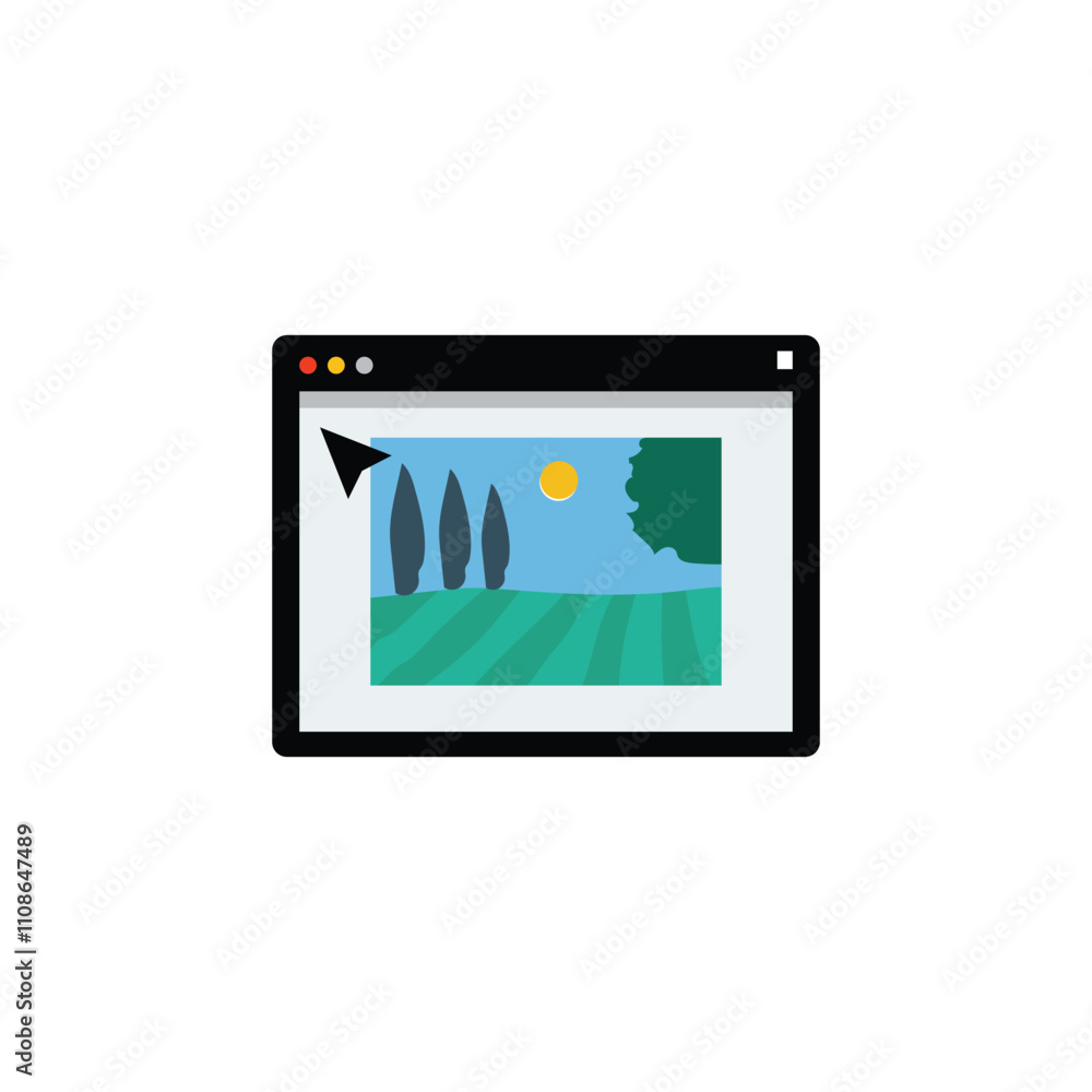 Graphic design digital symbol artwork on white background Graphic design digital symbol artwork on white background