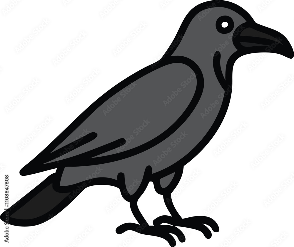 Fototapeta premium crow art design silhouette vector