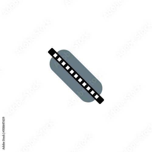 Harmonica - Free music icons. Harmonica icon, vector illustration design.