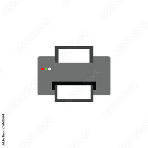 Printer icon design vector on white background