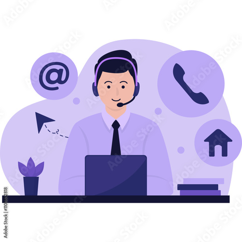 Customer Service Illustration