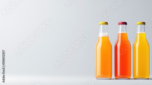 Wallpaper Mural Bottled Drinks on White Background Torontodigital.ca