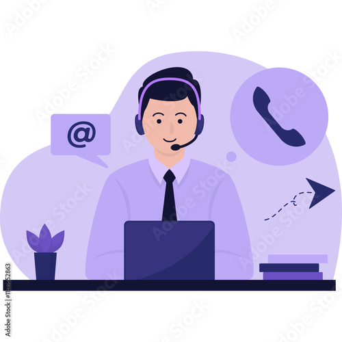 Customer Service Illustration