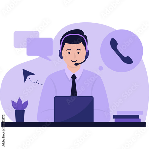 Customer Service Illustration