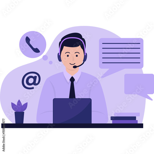 Customer Service Illustration