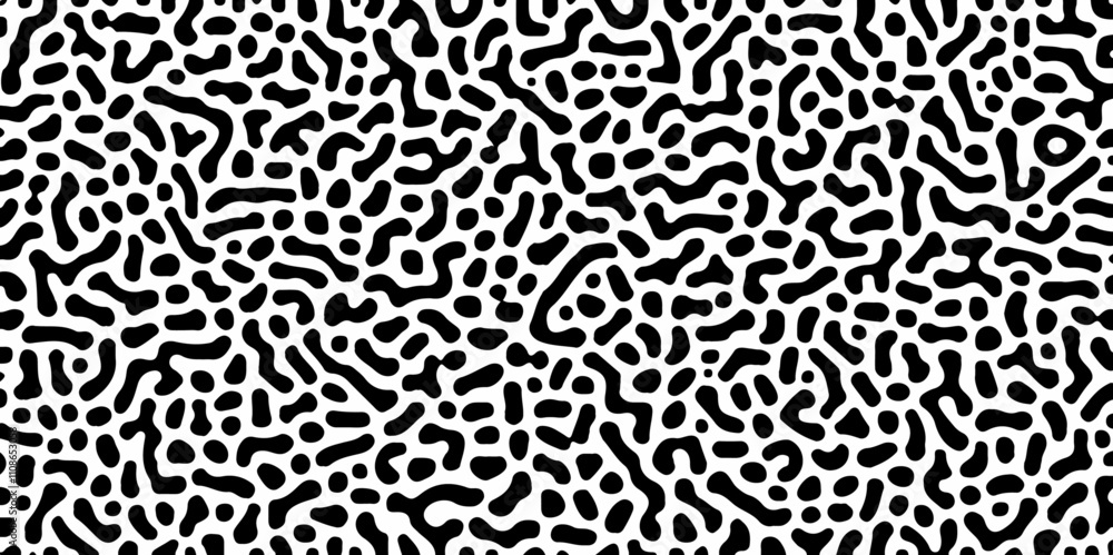 Abstract Turing pattern. Reaction diffusion pattern. chaotic motion. vector illustration. Linear design with biological shapes. Cell division. Modern design template. repeating stipple vector texture. Abstract Turing pattern. Reaction diffusion pattern. chaotic motion. vector illustration. Linear design with biological shapes. Cell division. Modern design template. repeating stipple vector texture.