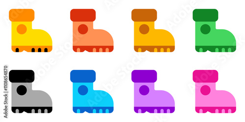 Editable boots vector icon. Outdoor, industry, gardening, heavy duty. Part of a big icon set family. Perfect for web and app interfaces, presentations, infographics, etc