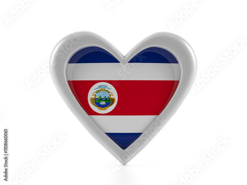 Heart shaped Costa Rica flag Free Download Heart shaped Costa Rica flag - GFXLoad