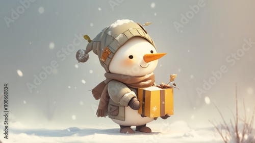 Festive Snowman Character Christmas Gift
