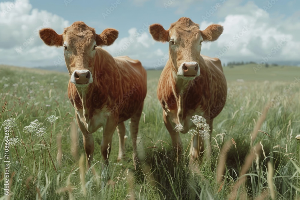 Fototapeta premium Jersey cow isolated