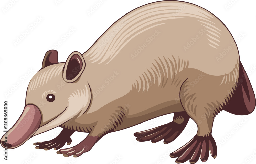 Obraz premium Australian platypus Vector Illustration Isolated
