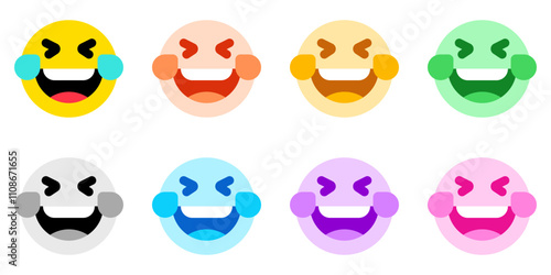 Editable laughing-out-loud expression emoticon vector icon. Part of a big icon set family. Part of a big icon set family. Perfect for web and app interfaces, presentations, infographics, etc