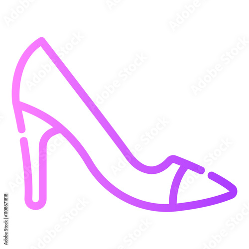 high heels Gradient icon