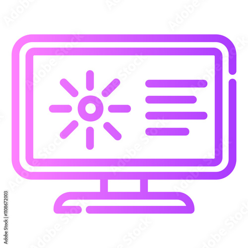 tv program Gradient icon