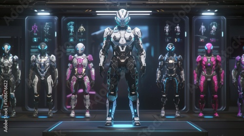 Virtual Diversity: AI Avatar Selection Screen for Personalized Gaming Choices | Colorful Designs, Dynamic Poses, Engaging Interface, Ultra-Detailed Video Game Concept