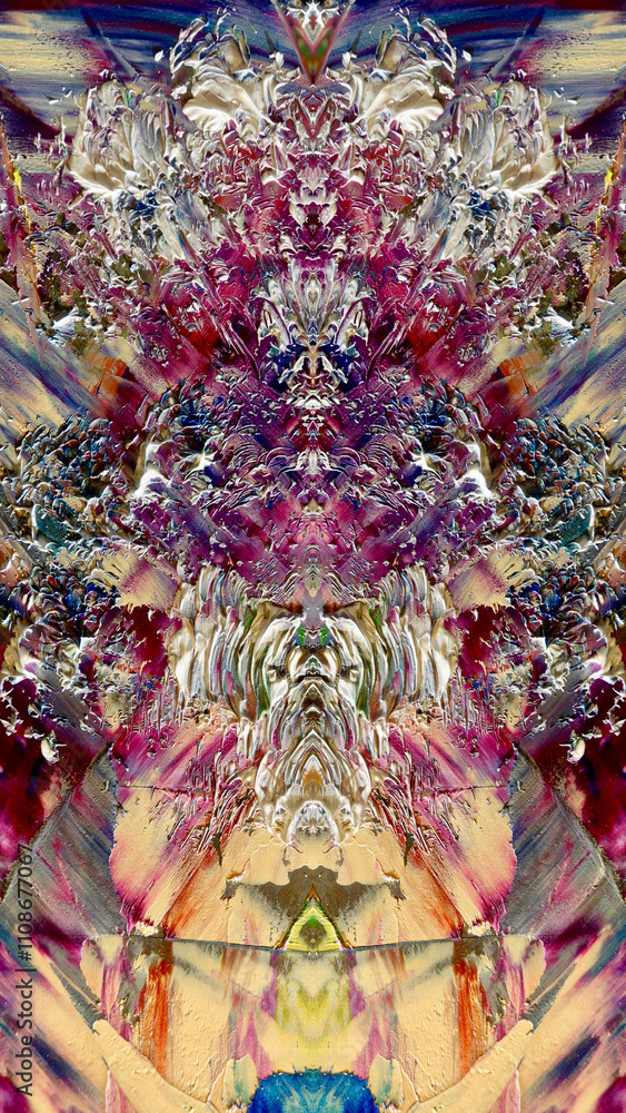 Obraz premium Abstract art background . Hand painting artwork on canvas .