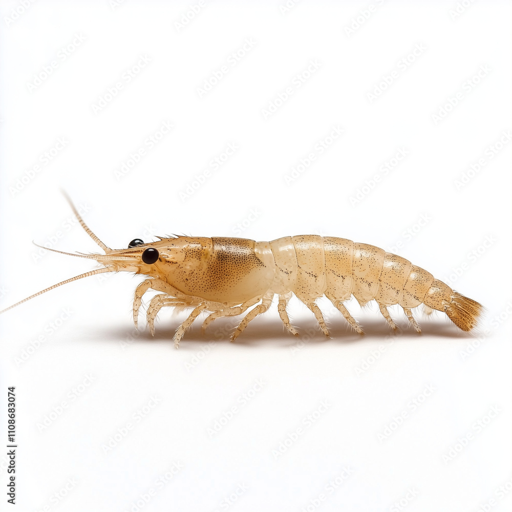 A shrimp isolated on white background A shrimp isolated on white background