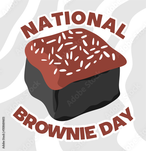 national brownie day with delicious brownies