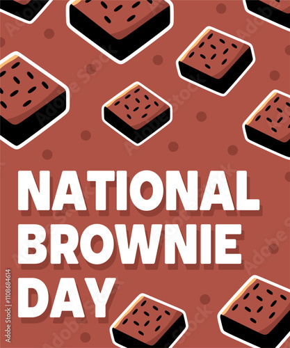 national brownie day with delicious brownies