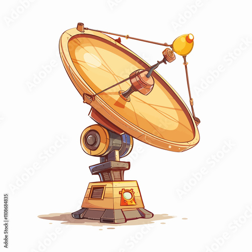 satellite dish on a white background