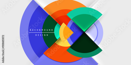 Target circle geometric abstract shapes. Vector Illustration For Wallpaper, Banner, Background, Card, Book Illustration, landing page